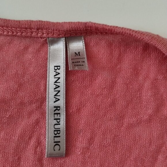 Banana Republic Slub Scoop-Neck T-Shirt Size Medium - Picture 3 of 7